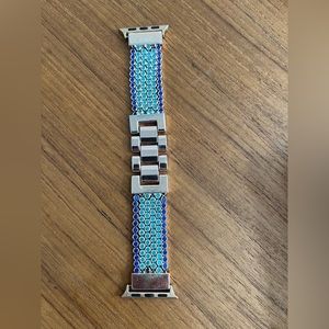 FresherAcc Apple‎ Watch Band 6 Row Blue Rhinestones